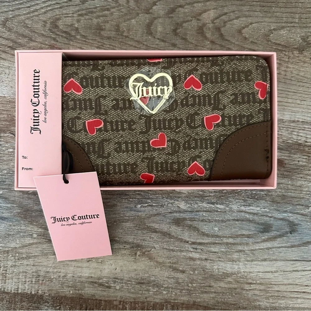 Juicy Couture Chesnut Chino Large Zip Around Boxed Set Wallet